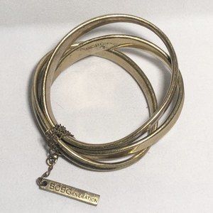 BCBGeneration Gold Tone Bangle Set